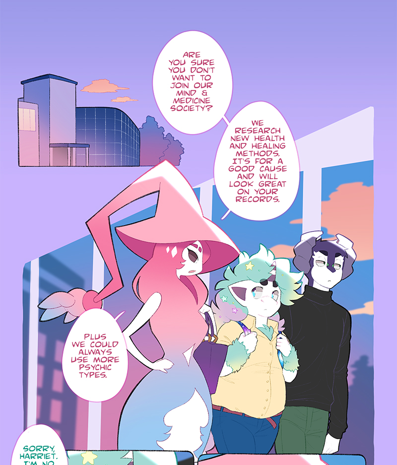 Fudo & Casper 05: Sudden Encounter (1/2)
Don't you just hate it when you're trying not to stalk someone but you just bump into them anyway?
Also the Keldeo is called Joey and he'll break your knees.
#fudocasper #pokemon #anthro #comic #ponyta #morgrem #keldeo #hatterene #indeedee 