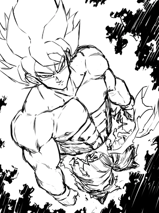 SSJ GOKU sketch 