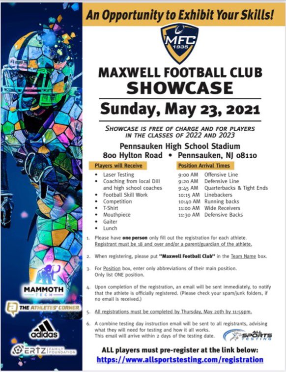 Will be attending the Maxuell Football showcase this week