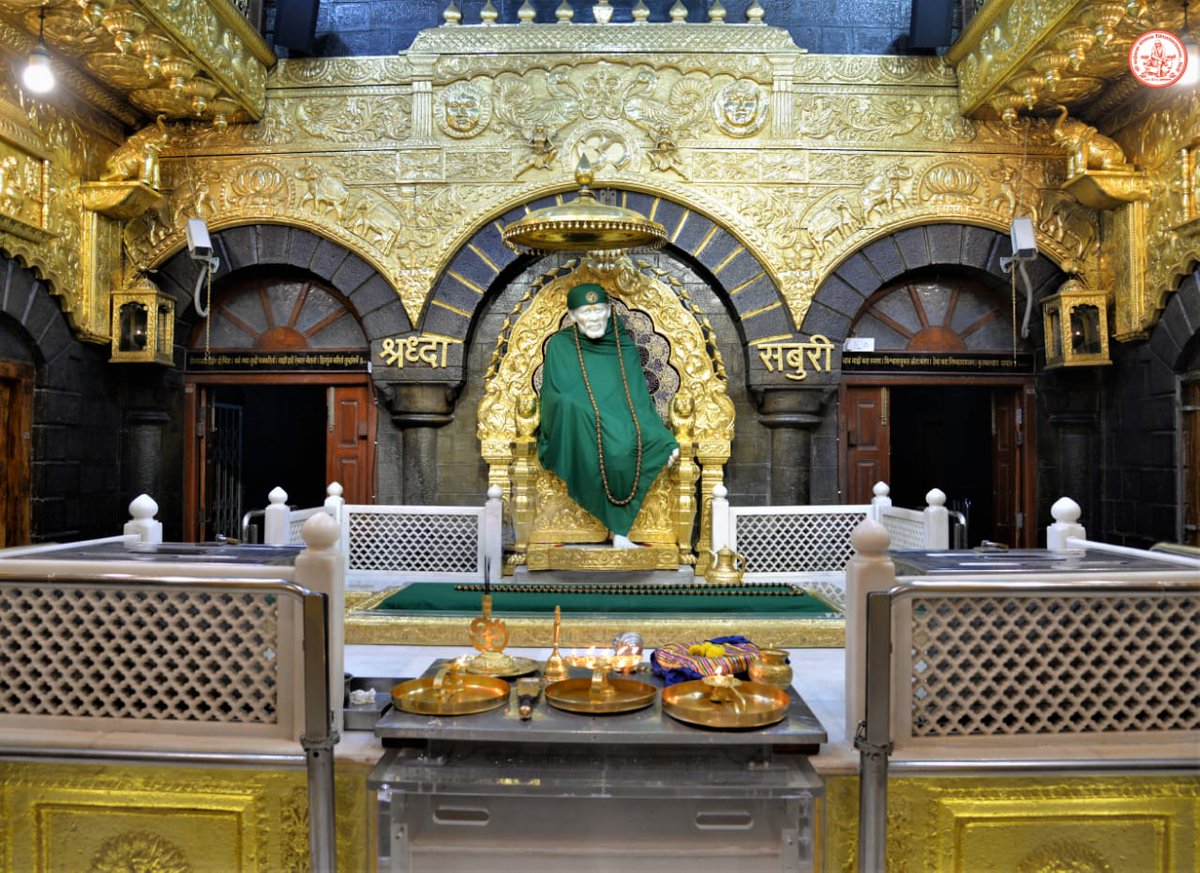 SSSTShirdi's tweet image. *!! 🕉️ साई राम !!*
*श्री साईबाबा संस्थान विश्वस्त व्यवस्था,शिर्डी*
 *आरती :- शेजारती*
 *शुक्रवार २१ मे २०२१*                              
*!! 🕉️ Sai Ram !!*
*Shri Saibaba Sansthan Trust, Shirdi*
*Aarti* :- *Shejaarti*
*Friday 21 May 2021*