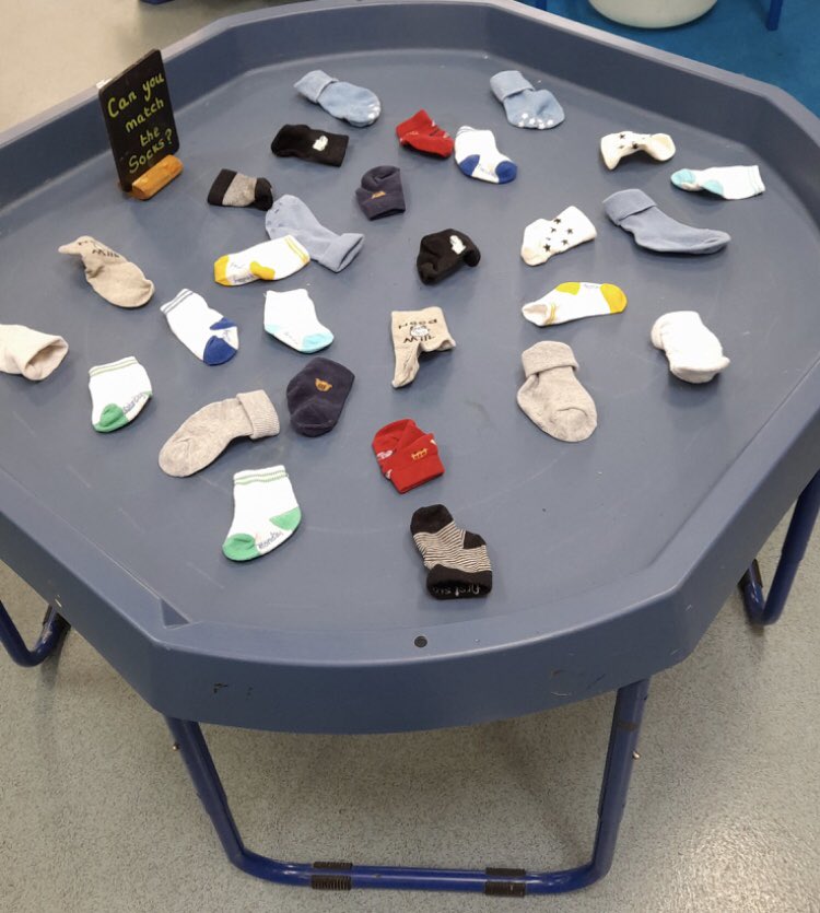 This tuff tray activity was a massive hit! My Reception class just loved getting this muddle in order by matching and sorting the socks. 🧦

Head over to our Instagram page for more posts... ➡️

#creativeideas #learnthroughplay #playtray #toughtray #tufftray #teacher #edutwitter