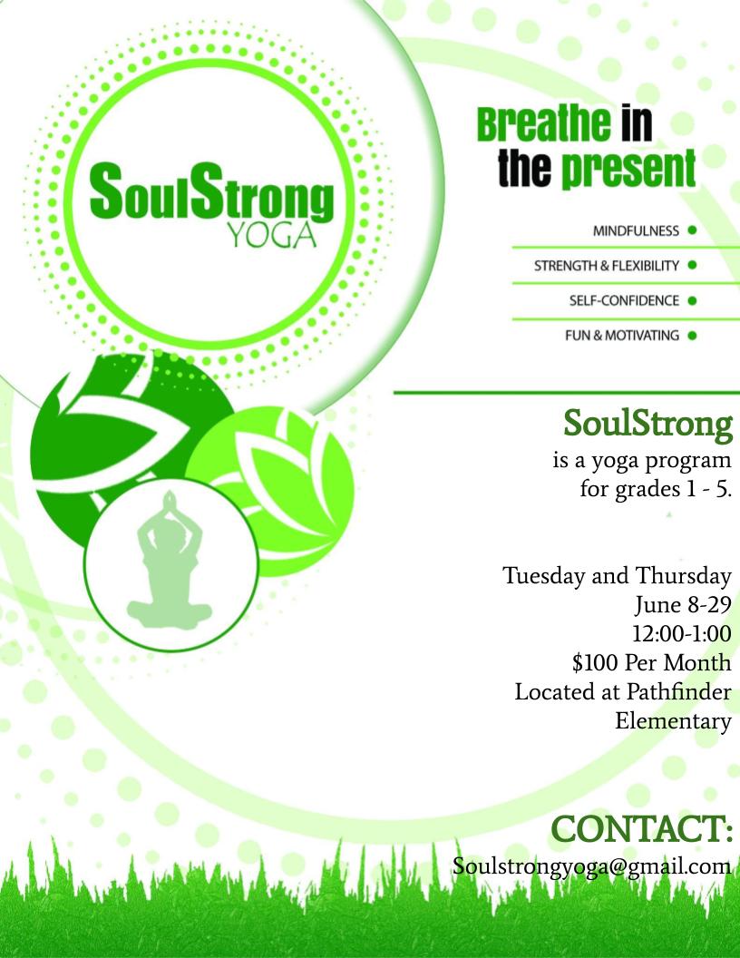 communityedNCC's tweet image. We have a new class for our Elementary students!   SoulStrong Yoga with Lisa Thomsen, Tues &amp;amp; Thurs at Pathfinder from June 8 - 29, 12-1:00 pm
Enroll  …rthlandcareercenter.asapconnected.com
#letslearnmore #yogaforkids #soulstrong #engagingminds #EnrichingLives #selfconfidence #strength