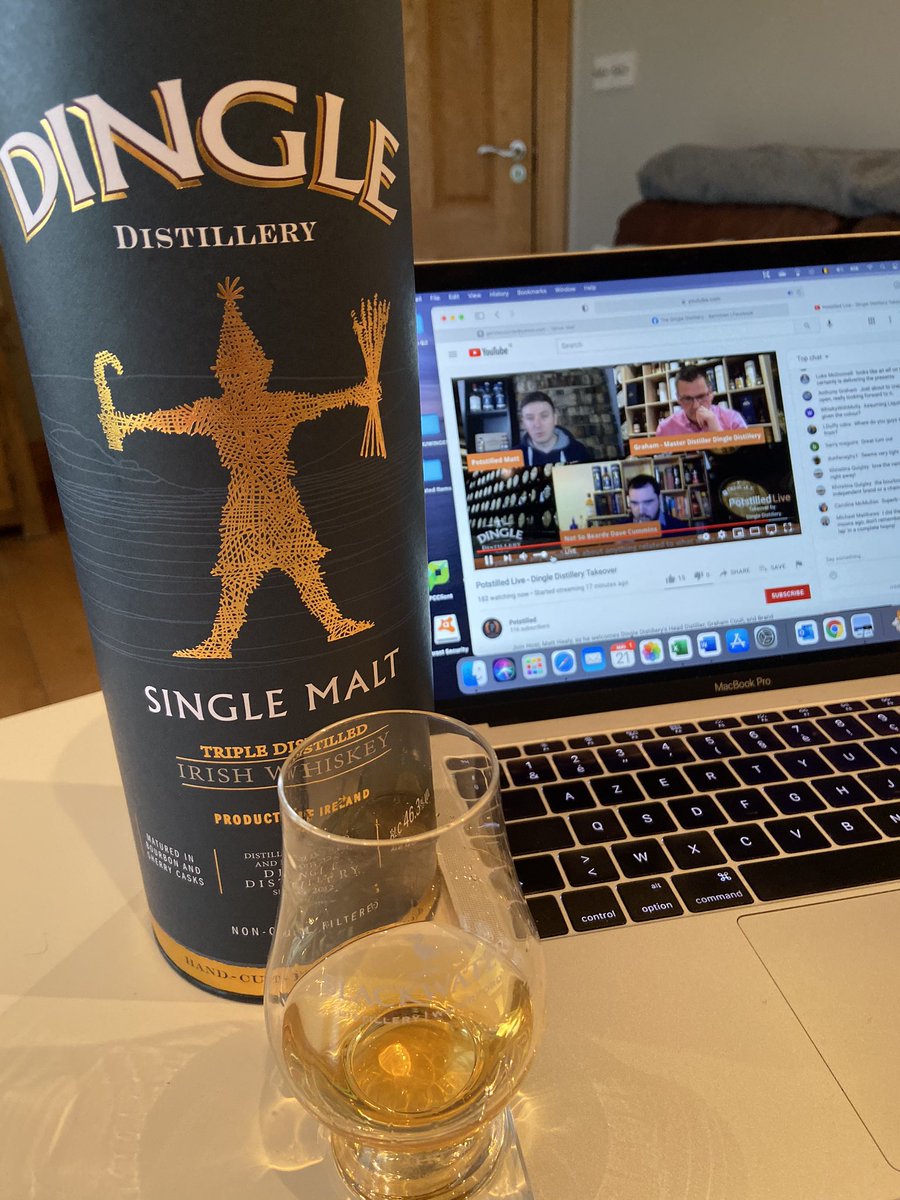 detafelvan2's tweet photo. Great online tasting. Could do this every evening. #dinglewhiskey @Potstilled_ https://t.co/es0GP8mxoT