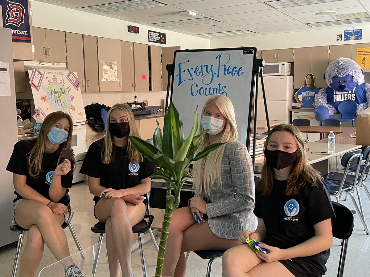 Our SIA Public Service Pitch Day is ongoing!! Joie, Ava, Emily &amp; Emily showcasing the huge amount of good throughout our Trinity community. #multiplyinggood
