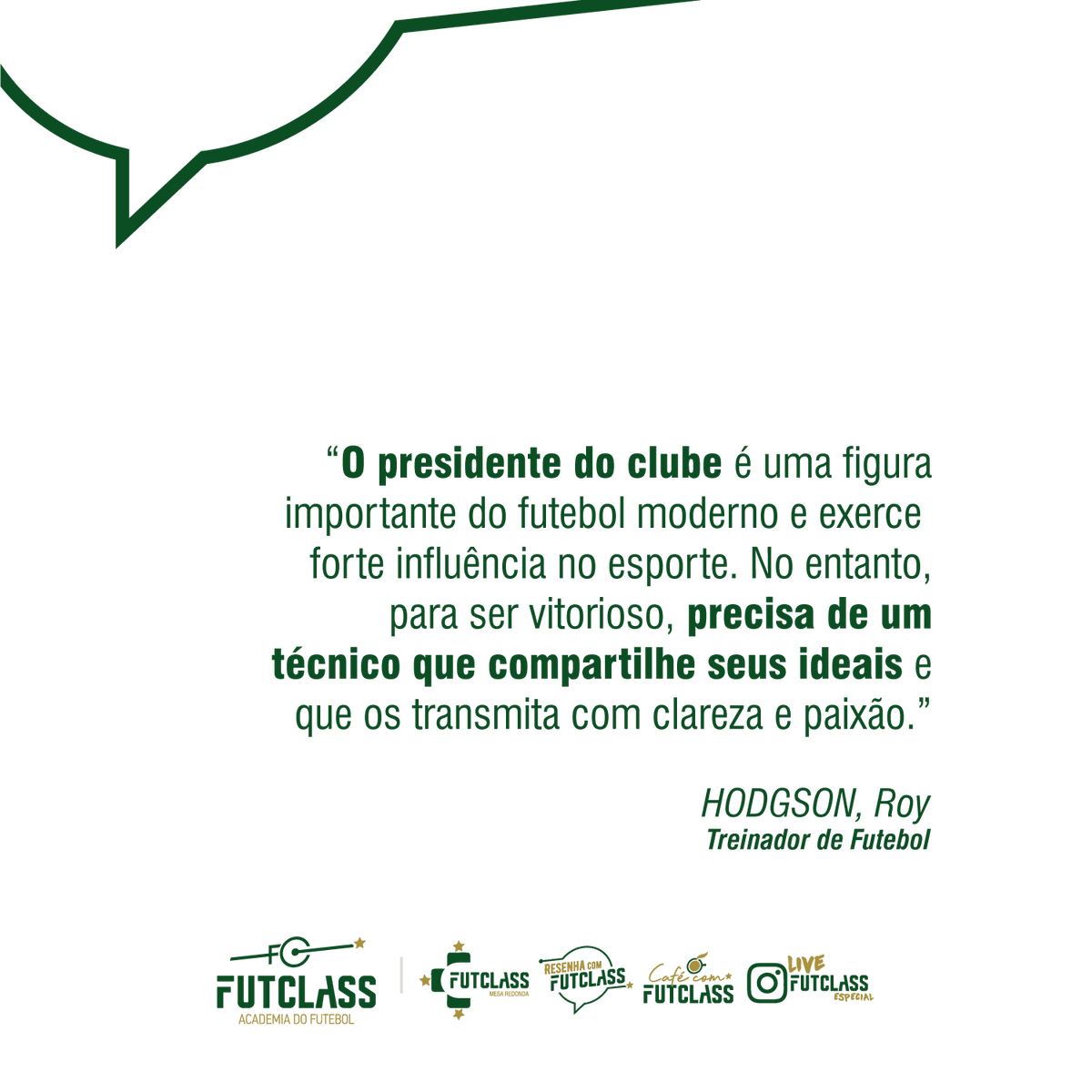futclassoficial's tweet photo. SINCRONIA DE IDEAIS
•
O presidente do clube deve ter um técnico que compartilhe suas ideias para que possa ser bem representado.
•
O técnico de futebol Roy Hodgson explica que precisa ser transmitido com clareza e paixão. E você, acha que seu clube transmite esses sentimentos? https://t.co/NUXC9Nm09f