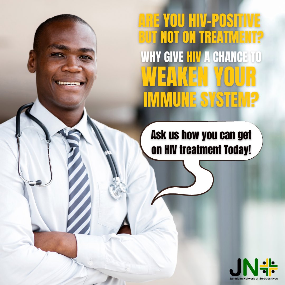 myjnplus's tweet photo. Are you HIV-Positive but not on Treatment?ย Need support to access or to continue HIV treatment? Reach out to us at JN+ and we would be more than happy to connect you with a Case Manager.
#GetBackOntreatment
#StayInCare https://t.co/smvE4y0iVU