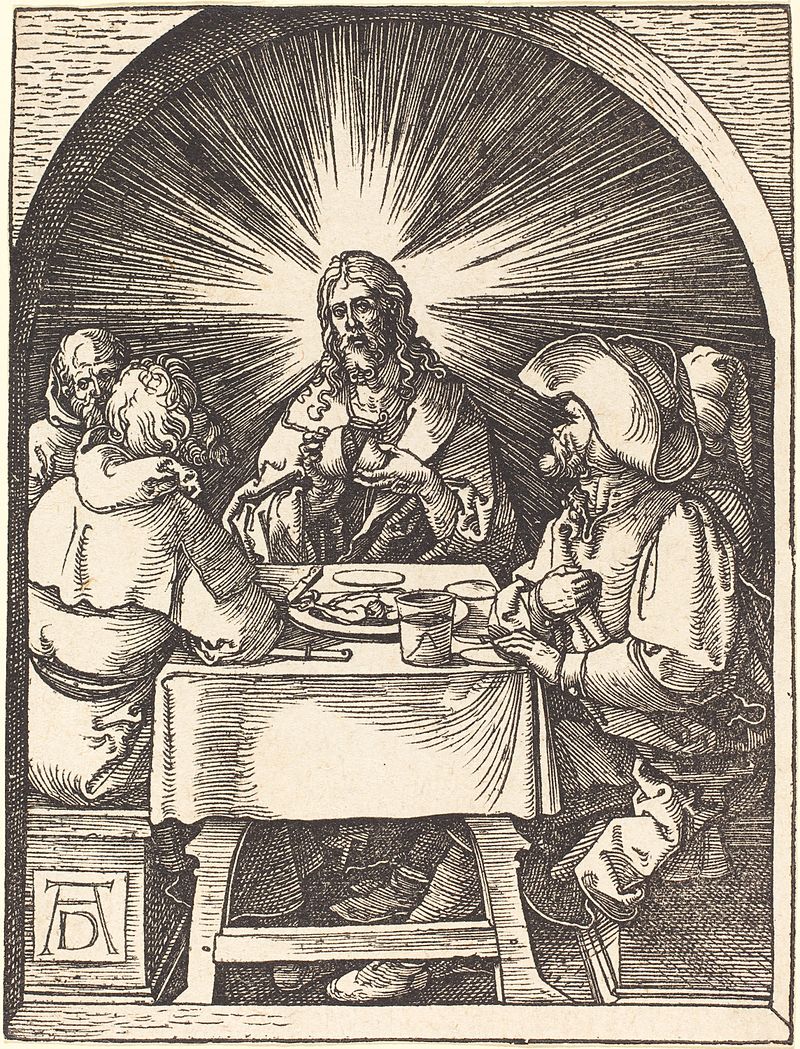 Hey, it's Albrecht Dürer's 650th birthday today! Celebrate by basking in the radiance of his drawing of Jesus doing communion with pirates 
