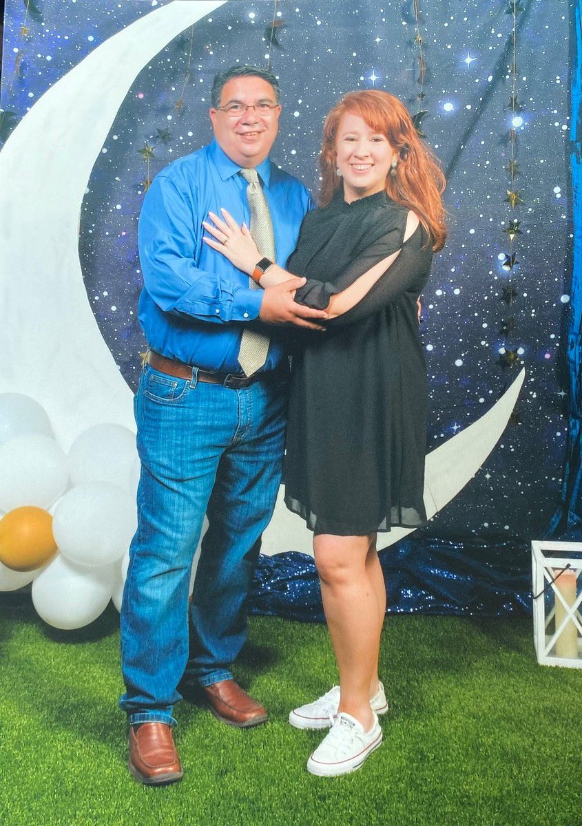 MarissaKubala's tweet photo. Hubby and I chaperoned prom a few weeks ago. Our pictures came in... 😂 #AHSProm #Prom2021 #PromChaperones 🧡🐺✨ https://t.co/h6Ihx3BggL