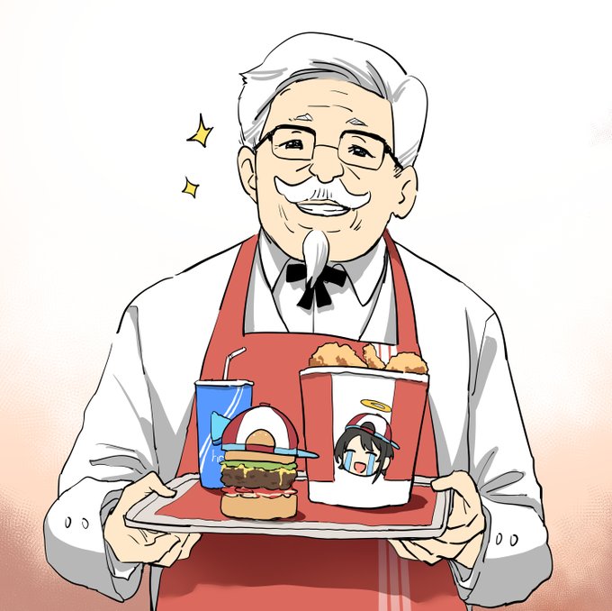 KFC's new dish.
#プロテインザスバル #hololivefanart 