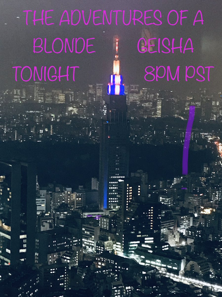 lisleweapon's tweet photo. THE ADVENTURES OF A BLONDE GEISHA TONIGHT @ 8PM PST
Joining me-Amya Miller, an amazing multi-talented friend. We will be talking about growing up in Japan as a TCK (third culture kid). Join us! #tcklife #lisleweapon #theadventuresofablondegeisha #theblondegeisha #growingupinjapan https://t.co/MP6xPq4H3r