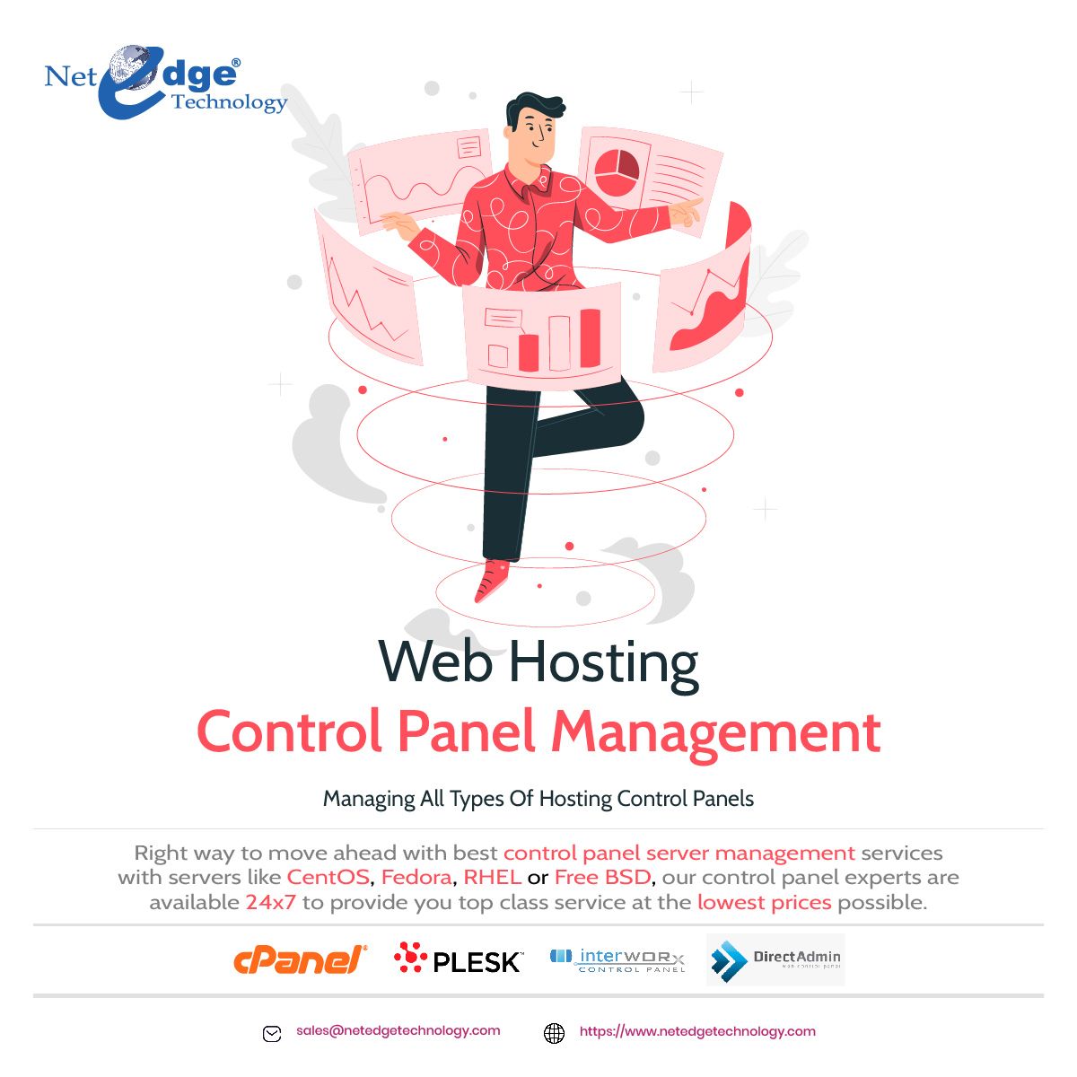 <a href="/thenetedge/">Netedge Technology</a> caters implementation from outsourced web hosting support, ongoing management, infrastructure designing, #webhostingsupport forms the core of our expertise.

To avail best dedicated web hosting support at affordable plans, Contact us sales@netedgetechnology.com