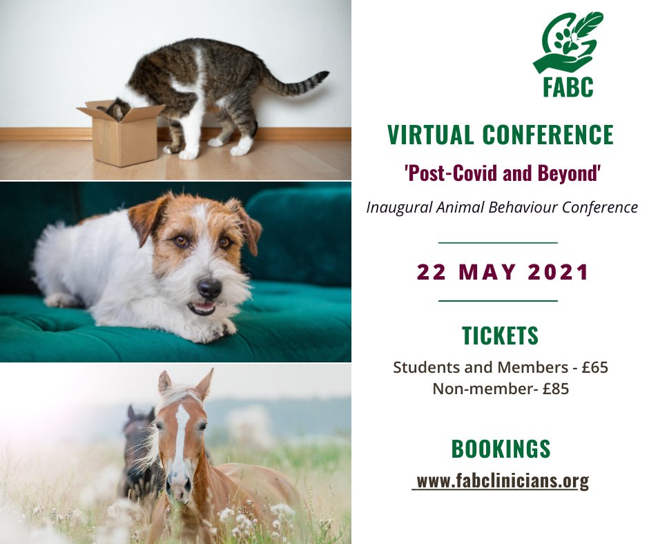 FABClinicians's tweet photo. We are so excited for our Inaugural Conference tomorrow- we hope to see you there! 👋

Such an incredible lineup, it's sure to be a fascinating day of learning! 🐾 

#FABClinicians #inauguralconference #animalbehaviour #welfare #pandemic #lockdown https://t.co/7ZkdsXNlvS