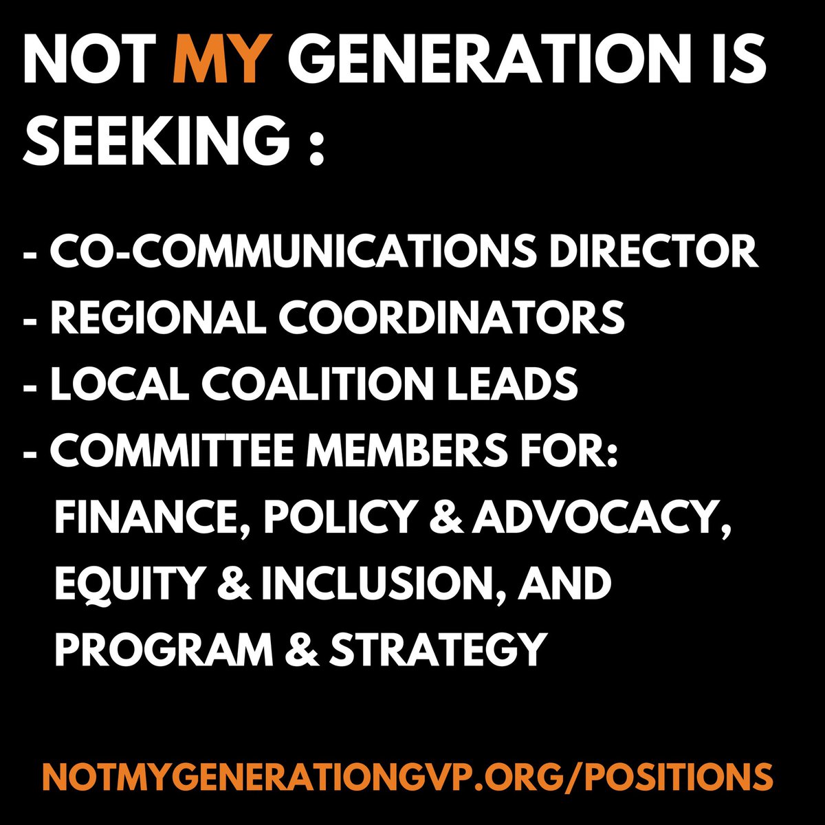 Not My Generation tweet media