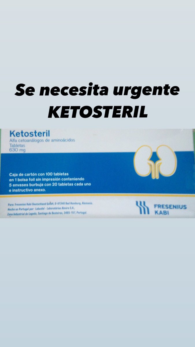 mariaflorangel's tweet photo. #Urgente en #NuevaEsparta para paciente renal necesitamos #Ketosteril https://t.co/Hq81jdFiKa