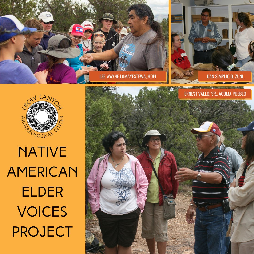 crow_canyon's tweet photo. Native American Elders connect descendants to their shared history and traditional culture long into the future. Help Crow Canyon to preserve these stories for future generations! #Native #archaeology
https://t.co/pBqJAq7dvx https://t.co/IAZYeEUUaU