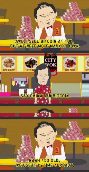ammar456's tweet photo. #China #Bitcoin #ChinaBansCrypto #SouthPark #NotOffensive https://t.co/4lk33p8c2w