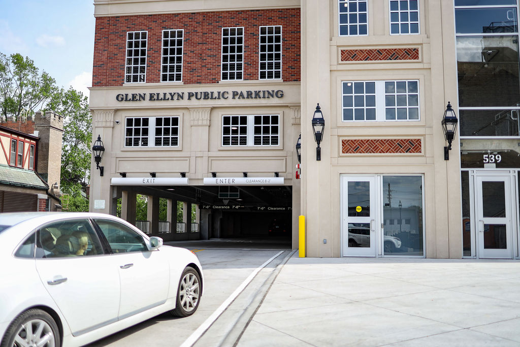 VillageofGE's tweet image. On May 20, a ribbon cutting ceremony was held to celebrate the new downtown Civic Center parking garage and pedway opening. Village officials, both past and present, community leaders, along with Village staff and members of the project team celebrated this major milestone.
