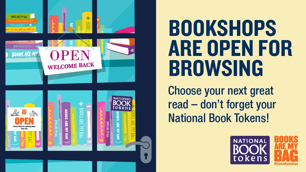 The world has changed, but booklovers still love choosing books.

National Book Tokens are still the *best* gift for booklovers and can be bought and spent in bookshops across the UK and Ireland.

Find your local bookshop: nationalbooktokens.com/spend-everywhe…

#ChooseBookshops #ShopLocal