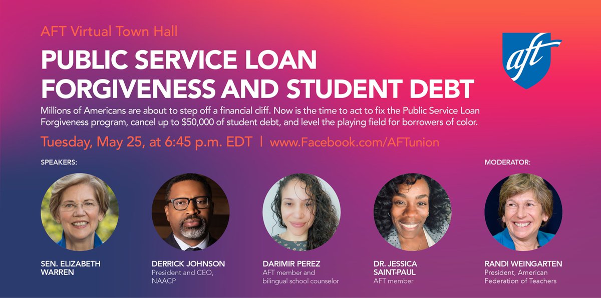 Tune in this Tuesday for an important conversation on the Student loan debt crisis. #CancelStudentDebt