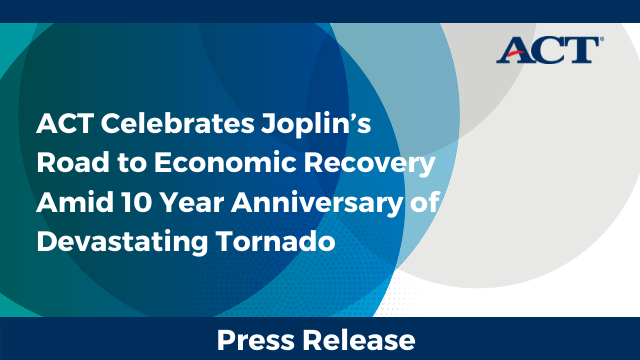 tgridiron's tweet image. 10 years ago, Joplin, MO was devastated by a tornado. Area leaders prioritized attaining a work-ready designation as a means for recovery. 2 years later, Jasper Co. (home to Joplin) became the first @ACT #WorkReadyCommunity.

More on Joplin's story: bit.ly/2RBmcFA