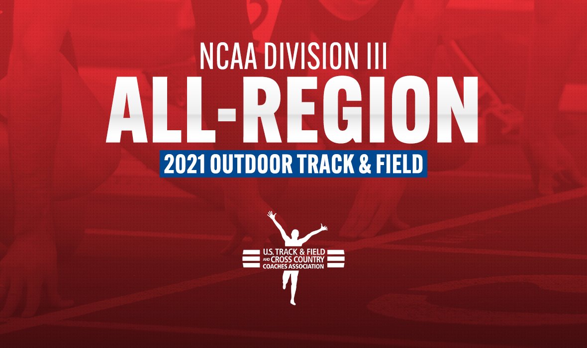 USTFCCCA's tweet photo. Here are those athletes who earned 𝗨𝗦𝗧𝗙𝗖𝗖𝗖𝗔 𝗔𝗹𝗹-𝗥𝗲𝗴𝗶𝗼𝗻 𝗛𝗼𝗻𝗼𝗿𝘀 for their efforts during the 2021 @NCAADIII Outdoor Track & Field regular season! #WhyD3
👇 LEARN MORE 👇
📄 https://t.co/PoReQ1ecFA https://t.co/EM9382NMEf