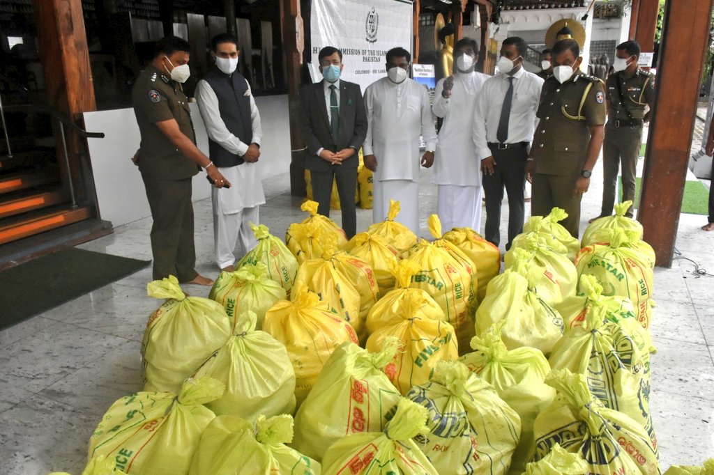 Pakistan donates dry rations to flood affected in Sri Lanka
