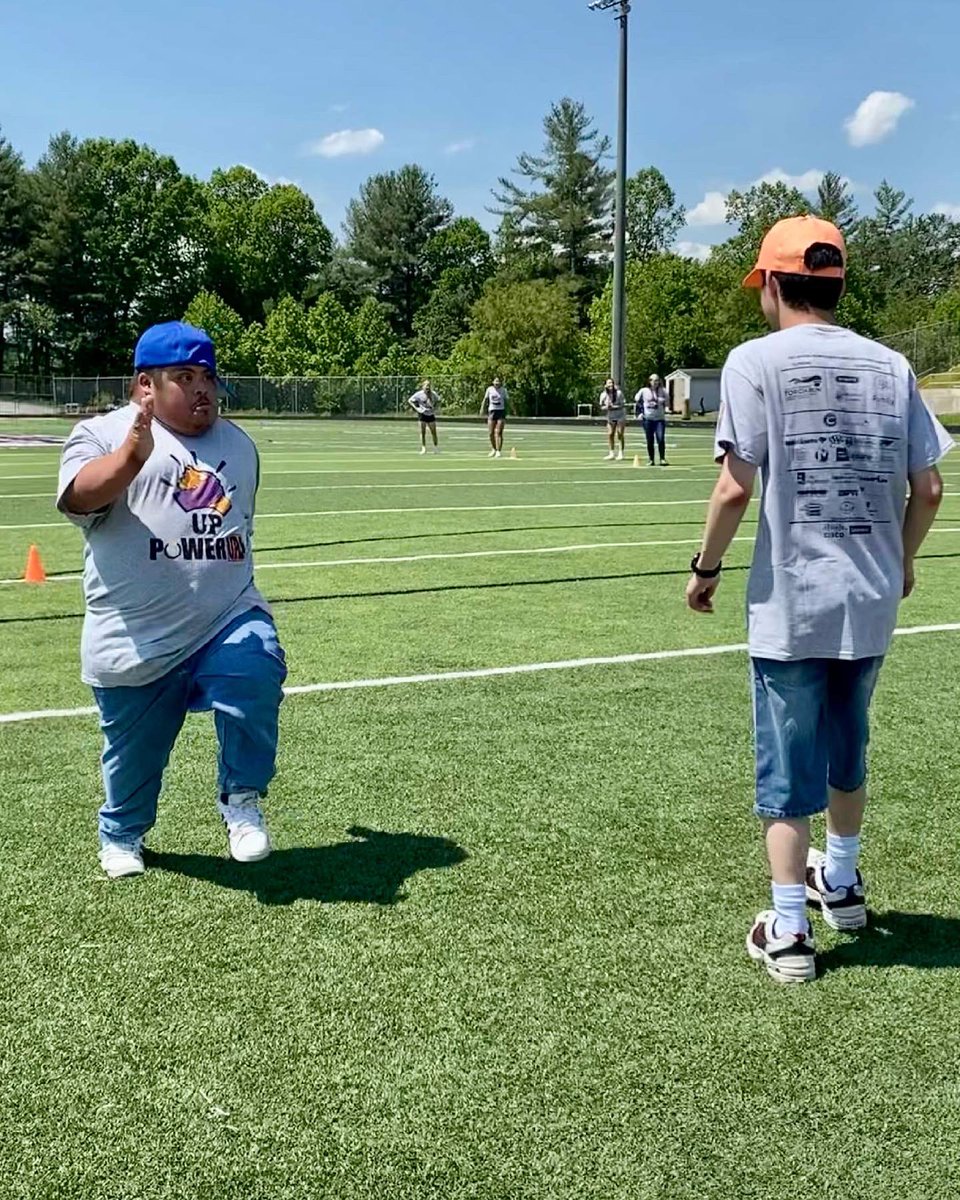 HCPSNC's tweet photo. Coach Bratu at @NH_knights has kept his #ExceptionalChildren athletes motivated with the #PartnerUpPowerUp program thru @SONorthCarolina all year! πͺ Today, they participated in their own Special Olympics-style culminating event designed by @CharlesBratu! π https://t.co/Is7v9M6ibP