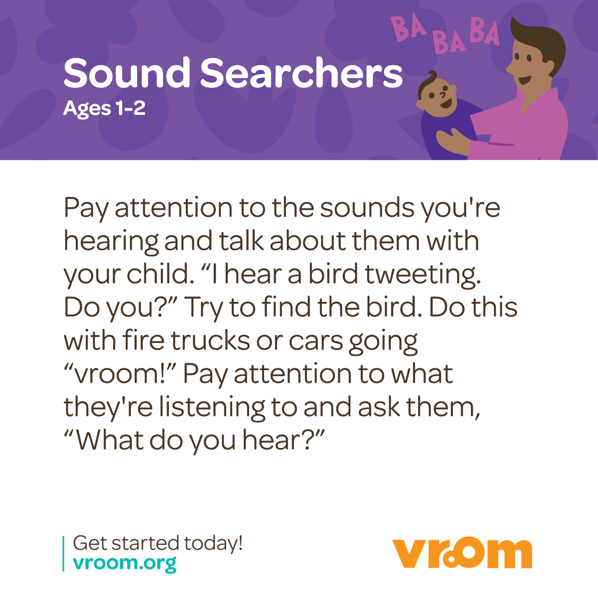 joinvroom's tweet photo. This #VroomTip is great for 1-2yos & for #outdoorplay! Check it out & the #BrainyBackground behind it. https://t.co/Sc1F95X82E