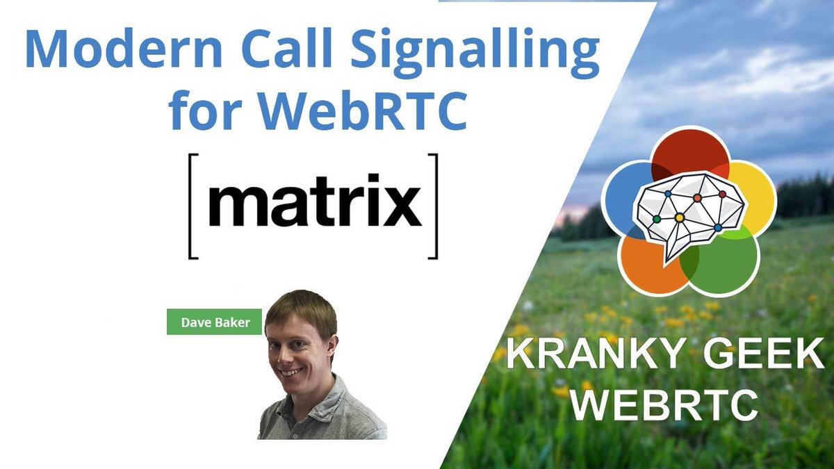 Dave Baker <a href="/matrixdotorg/">The Matrix.org Foundation</a> talked about their open std for decentralized communications at Kranky Geek, listen to his YouTube segment at bit.ly/krankygeekspri…