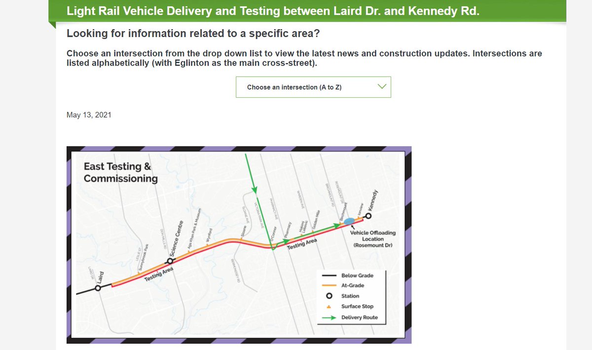 jmsker's tweet image. Starting Tues. May 25, @crosslinx will start delivering #LightRail Vehicles to Rosemount &amp;amp; Eglinton to start testing! #drivers &amp;amp; #pedestrians be aware of new #LRVs moving through intersections starting May 25th.  #BeAware  @TPSChrisBoddy @CrosstownTO @bradrossTO @AMAwithAMA