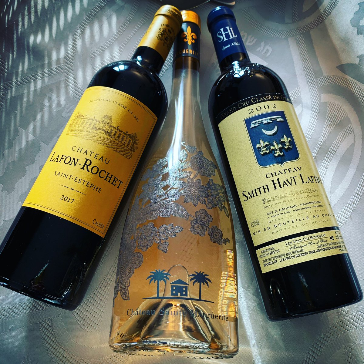 Probably the 3 Most Prestigious Classified wines 🎩 #lesvinsids #chateausmithhautlafitte #lafonrochet #chateausaintemarguerite #famillecathiard #familletesseron #famillefayard #pessacleognan #saintestephe #lalondelesmaures #graves #medoc #lalondelesmaures #grandcruclasse