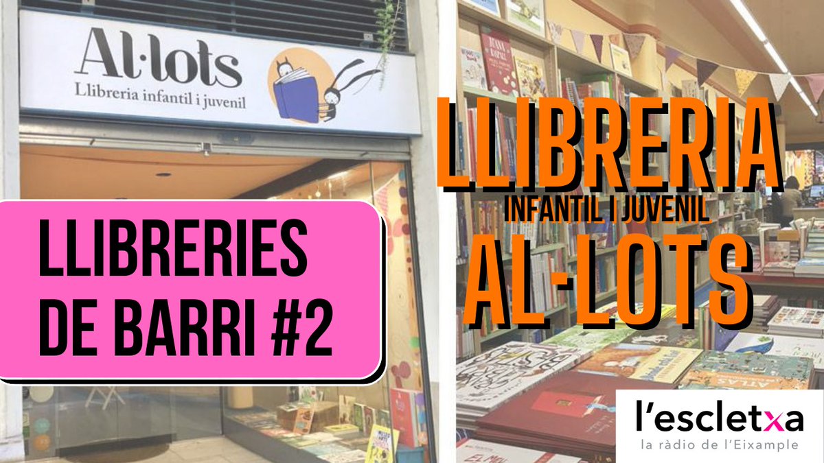 🔴📚Segon capítol de "Llibreries de Barri"!

🗣️Aquest cop parlem amb la @paulajarrin de @LlibreriaAllots, una llibreria infantil i juvenil al carrer Consell de Cent, 266

Una entrevista essencial per reivindicar una literatura sovint menyspreada 

👉youtu.be/SOb7f5VIZkk