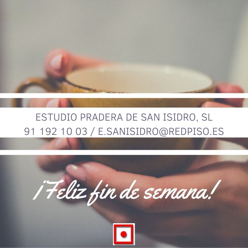 RedpisoVadillo's tweet photo. ¡Os deseamos #FelizFinDeSemana ! #redpiso #RealEstate #confiaenprofesionales #marquesdevadillo #madridrio https://t.co/CbgqhOPL94