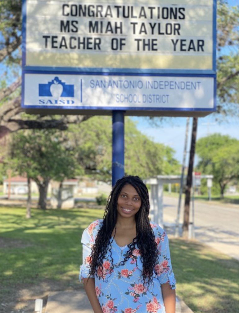 Pre-K teacher, Ms. Miah Taylor, has been named the Teacher of the Year at Cameron Elementary! Congratulations on your well-deserved success!!!
