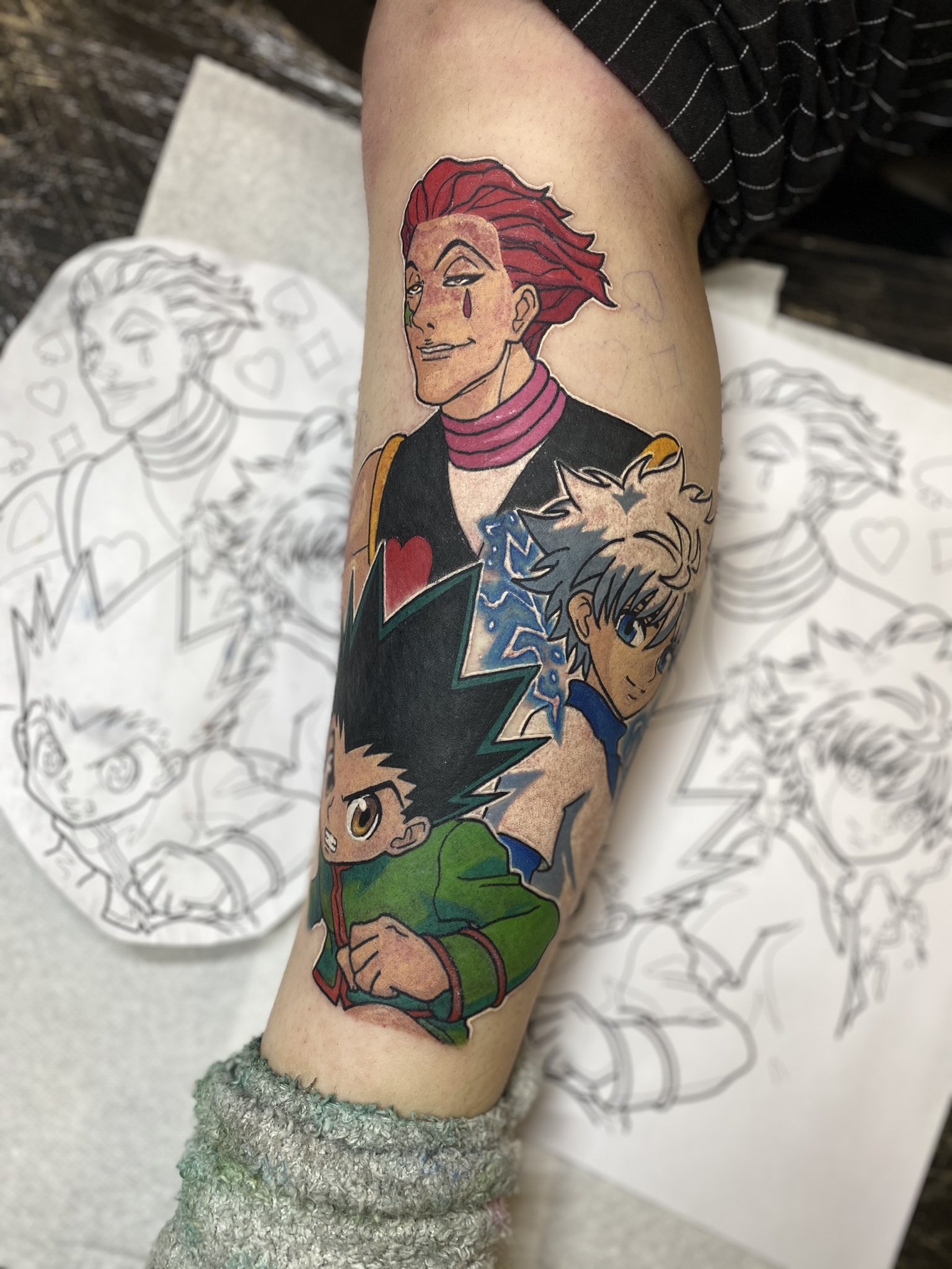 22 KilluaGon ideas  killua anime tattoos hunter tattoo
