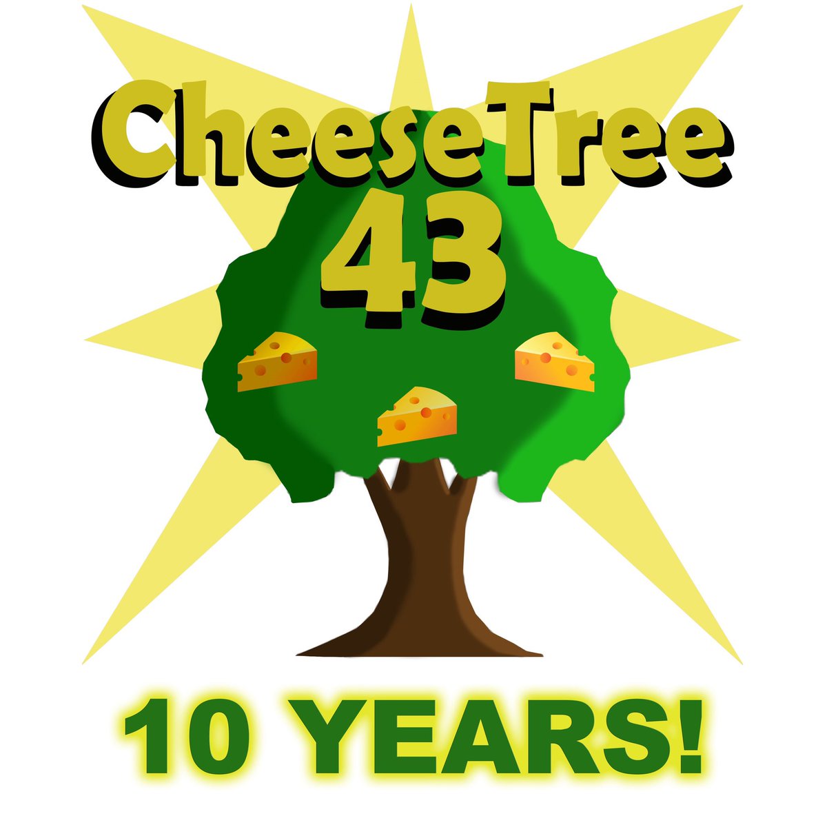 CheeseTree43's tweet image. Today marks the 10th anniversary of my humble and goofy YouTube channel. Wow. How did that happen? Check in at 6pm EST tonight for a special celebration livestream! Come with questions or happy comments if you wish! #youtubechannel #cheese  #tree #43