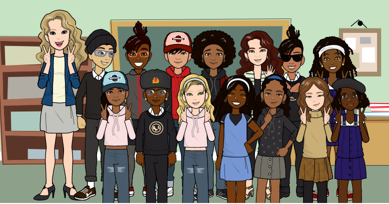 Tekkinheels's tweet photo. When your last year in elementary school is coming to an end and you want to remember all your classmates but can't do a normal class picture you pivot to what you can do. #Classpictureday @Pixton @KEngel_VBCPS https://t.co/vUOrShAPGv