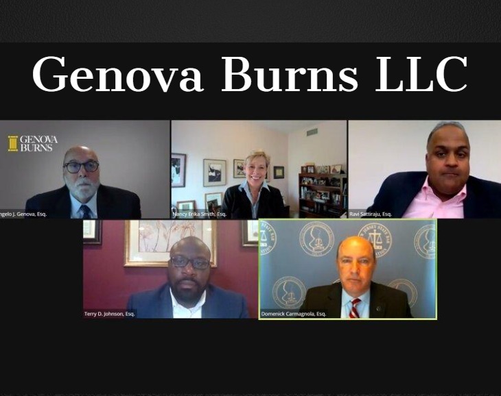 #GenovaBurns Chairman &amp; Managing Partner #AngeloJGenovaEsq. <a href="/AJGenovaEsq/">Angelo J. Genova</a> participates in <a href="/NJStateBar/">NJ State Bar Assn</a> webinar "A Different Kind of #Pandemic: What Can Be Done to Stop the Plague of #SexualHarassment" reported by <a href="/Law360/">Law360</a> bit.ly/3fDJp1W