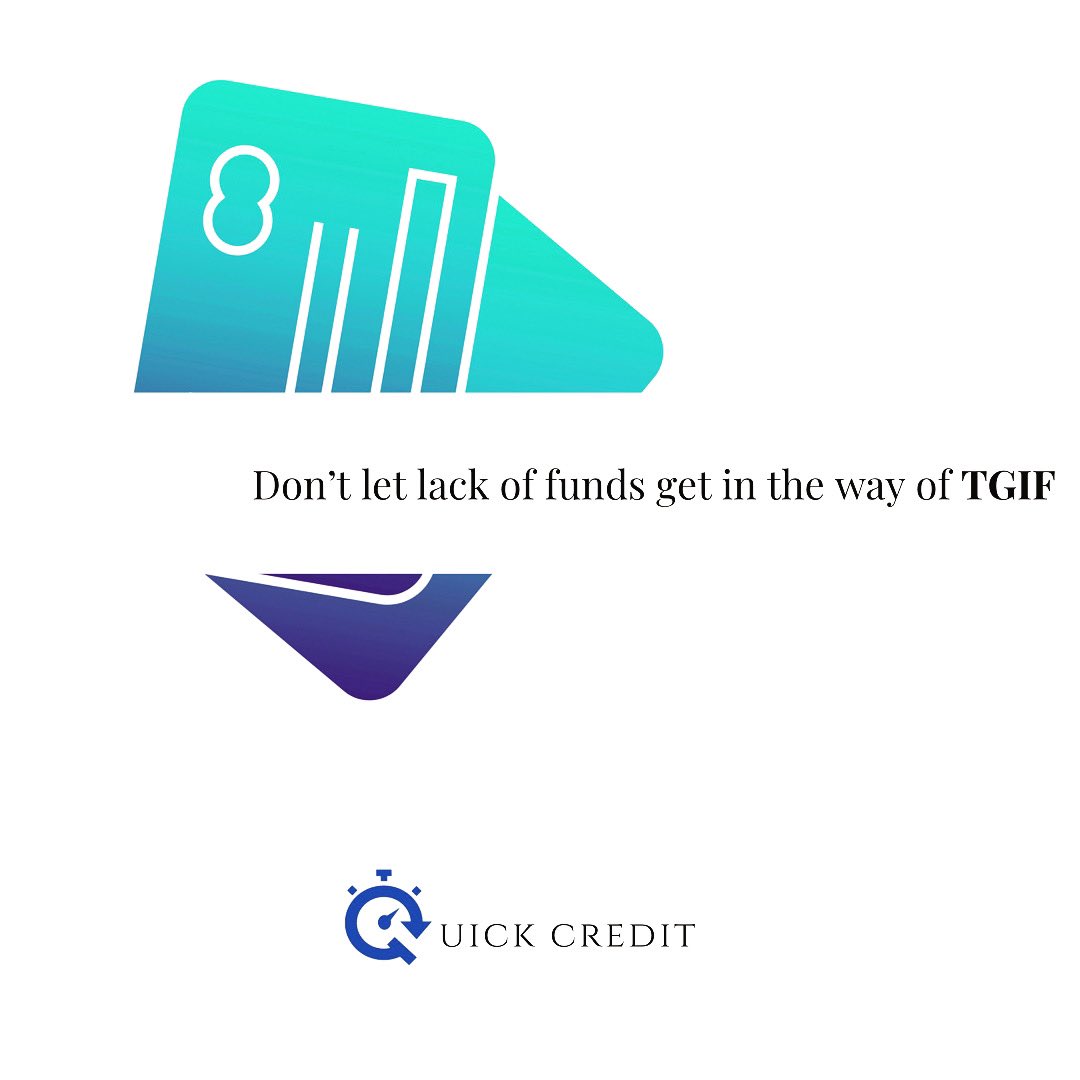 QuickCreditNig's tweet photo. Wanna have an awesome TGIF?
Simply download quick credit on play store and get a quick loan in minutes. Remember, problem no Dey finish!
#loans #business #finance #quickloans #credit #creditchecks #lifesaver #money #tgif #fbf #thankgoditsfriday #funtimes #happyhours #likeforlikes https://t.co/bHkAxsnyfA