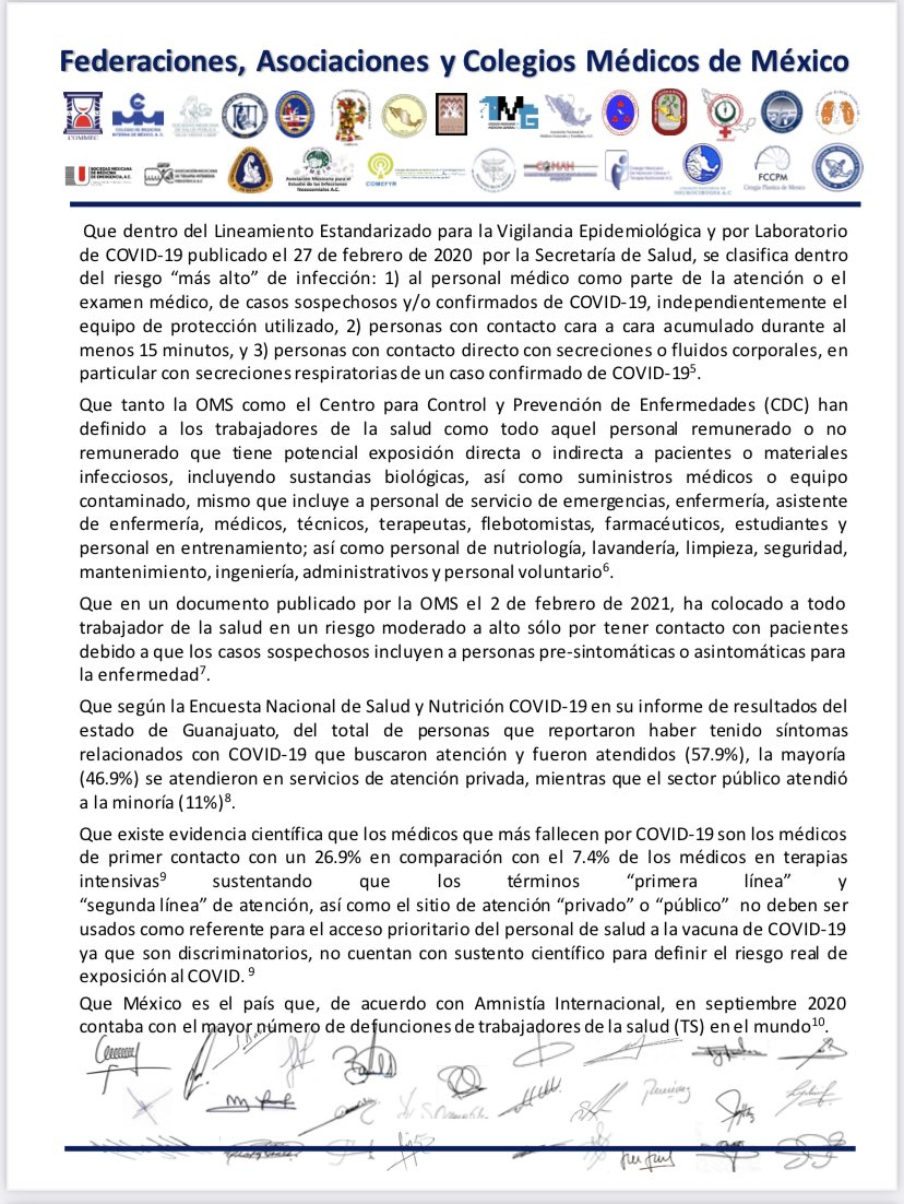 BrendaCrabtreeR's tweet photo. Importante documento que habla de que #TodosSomosPrimeraLinea. Absurdo seguir sin vacunar a profesionales de la salud en su totalidad 👇🏾

Favor de RT https://t.co/UsmzorKsrR