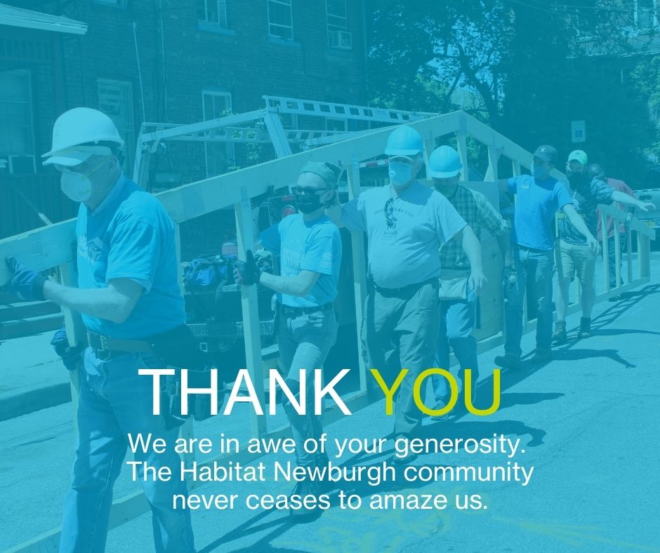 Wow! Hudson Valley Gives Goals Met! 
Thank you to everyone that helped make this year's HV Gives campaign a success! Our work would not be possible without you. @hvgives #hvgives #habitatforhumanity #habitatnewburgh #hudsonvalleyny