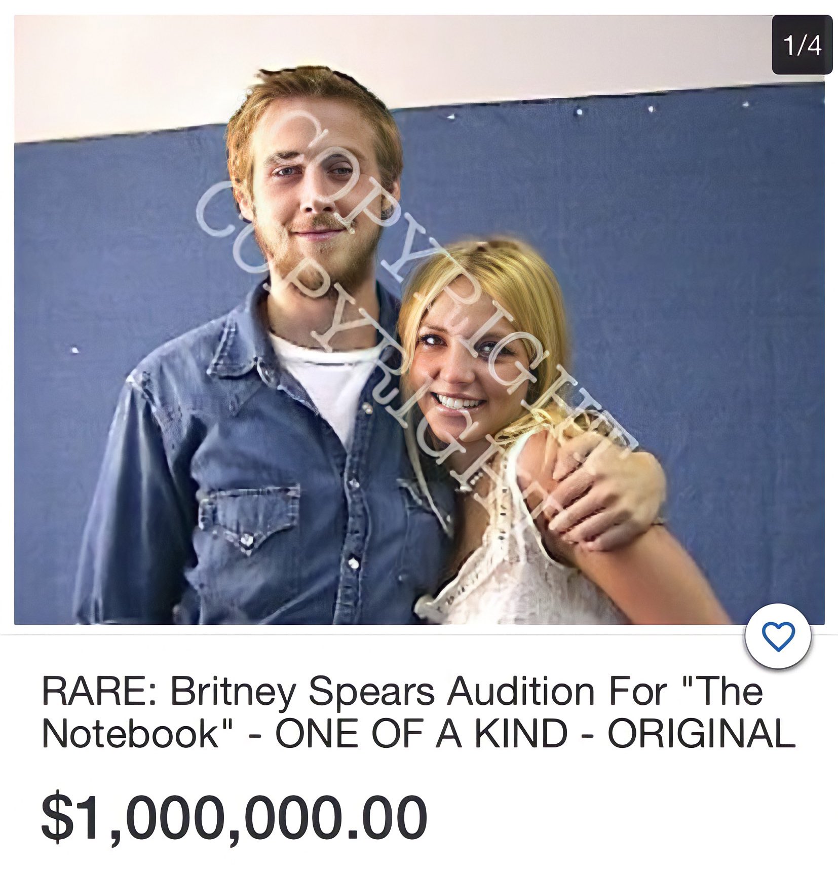 Santaspears On Twitter Someone Is Selling Britneyspears The Notebook Audition Tape Online For 1 Million Dollars She Auditioned For It In April 2002 With Fellow And Friend Mmc Member Ryangosling Stop