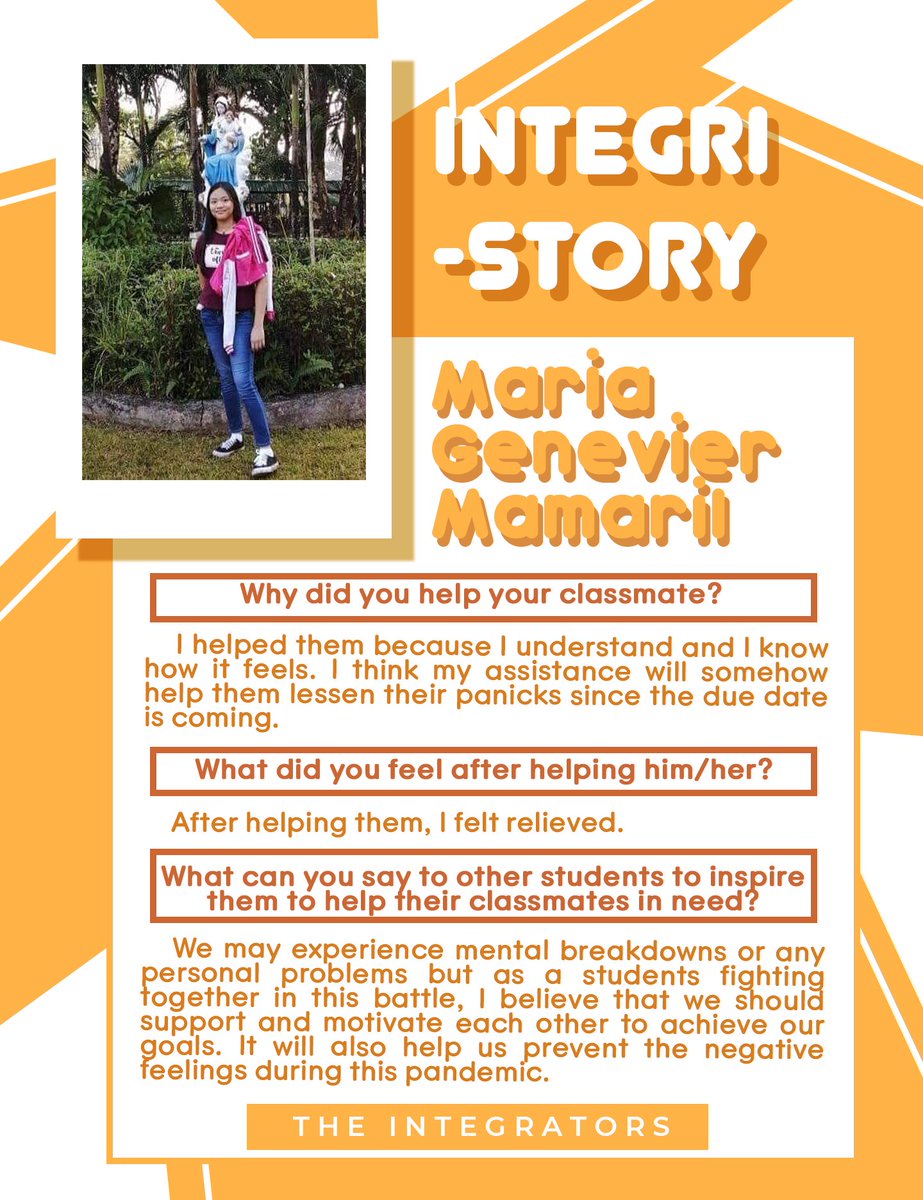 CCSHS_CIC's tweet photo. IT'S TIME FOR KPOP
<Kalsay Progressive Online Platforms>
Our next feature are students who have helped their classmates with their school works despite dealing with theirs.
#ItsTimeForKPOP
#TheIntegrators
#IntegriStory
감사합니다!
Kalsayenyo 화이팅! https://t.co/UIofE1XPxA