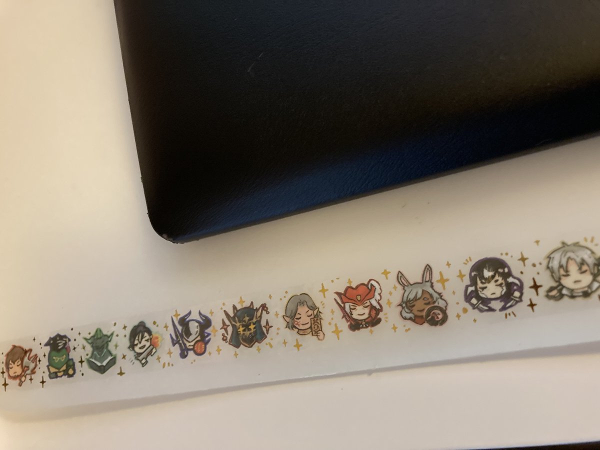 This adorable FFXIV washi tape came today. Look at their wee faces! Made by GomiSando on Etsy 😍
