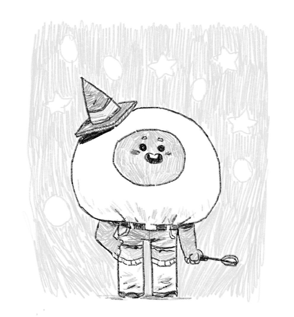 Ogg in his magic school uniform (minus the cloak!) 🥚 