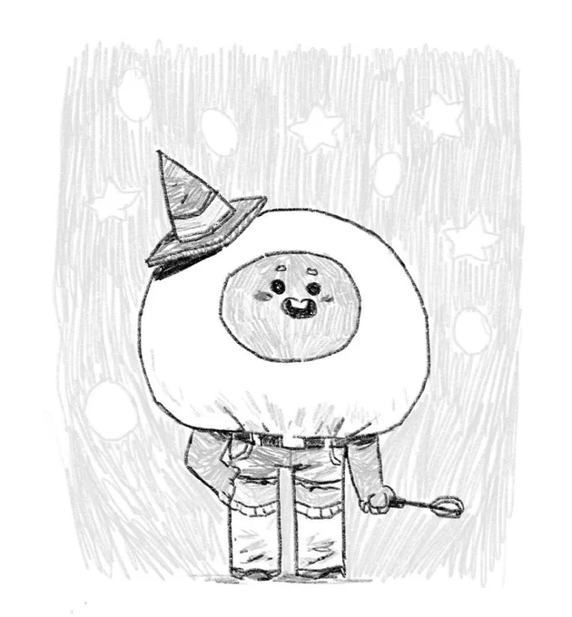 Ogg in his magic school uniform (minus the cloak!) 🥚 