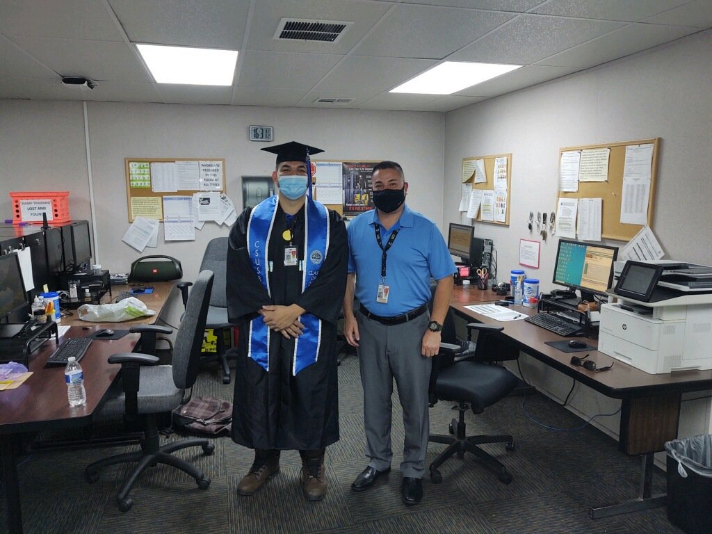 Congratulations Rudy, PT ramp training supervisor graduated from CSUSB!
<a href="/Shelby2017goair/">Shelby Jackson-Fox</a> 
<a href="/mboden69/">Mark Boden</a> 
<a href="/JStanton1907/">John Stanton</a> 
<a href="/jpaloupsair/">John Palo</a>