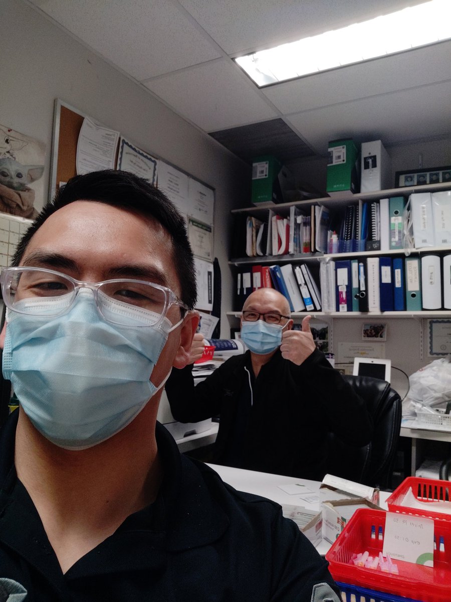 Worked in many different vaccine clinics over the past few months, but this may be favourite one so far! Giving shots with my pops in Cabbagetown <a href="/ShopprsDrugMart/">Shoppers Drug Mart</a>