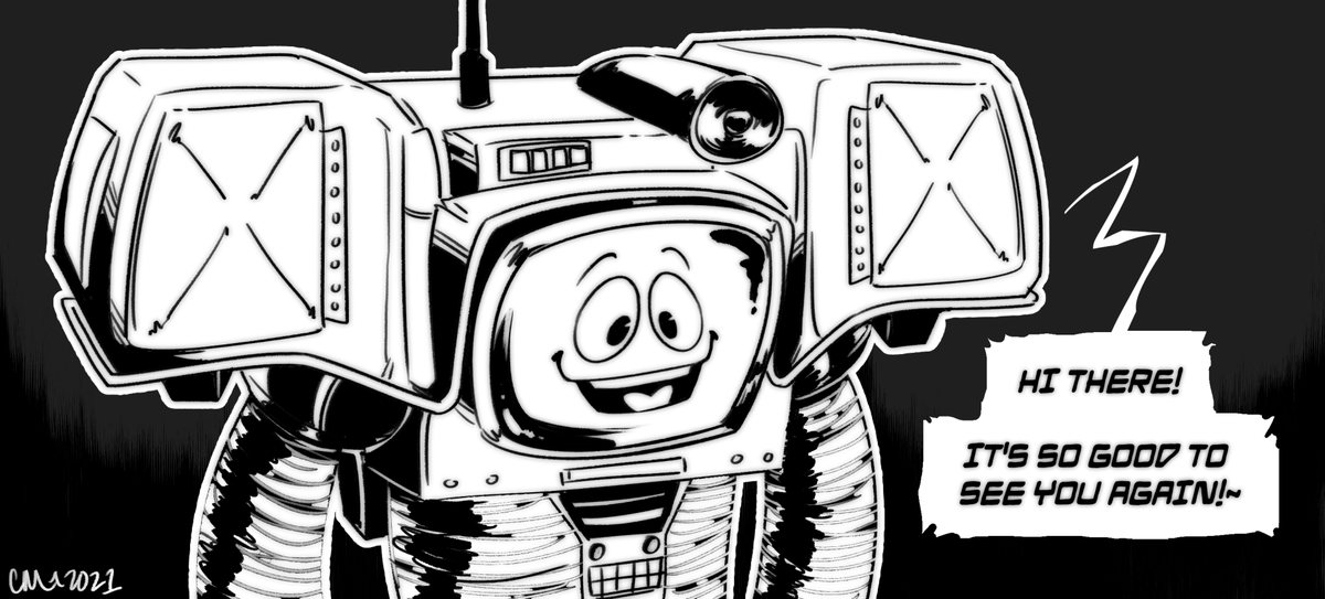 SkeleSlime's tweet photo. Everyone move over, the best character of Fallout New Vegas is here #fallout #falloutnv 🥺💖 Yes Man is really, REALLY cute. https://t.co/7ZbELlM6JV