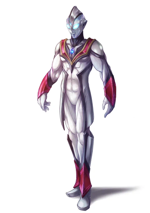 イーヴィルティガ(仮称)とガーディー 過去絵(同人誌)再掲。 #ウルトラマンティガ #Reウルトラ